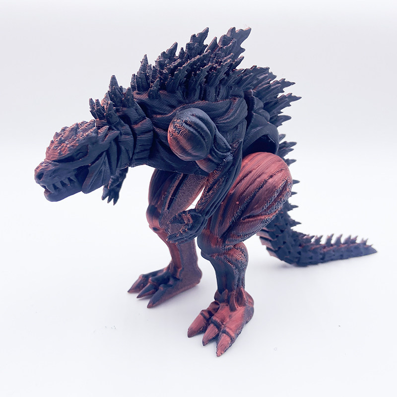 Godzilla nero e rosso 24 cm