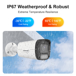 JideTech 4MP ColorHunter Wise-ISP Warm Light Turret PoE Bullet <strong>Camera</strong> Support <strong>9</strong>:<strong>16</strong> Corridor Mode Digital Defog IR 30m - Product Image 6