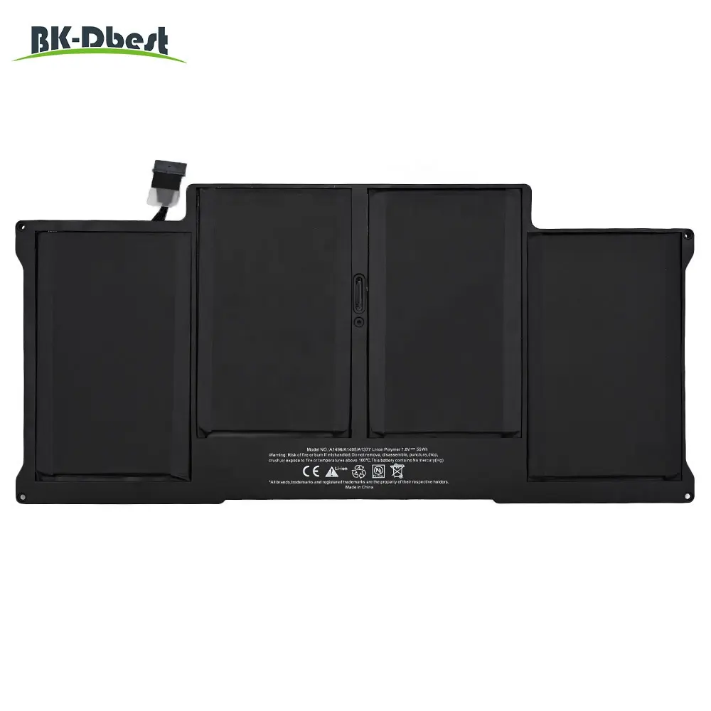 Bateria de íon de lítio a1496, a1377 a1405 para macbook air 13 "a1369 1466 ano 2010 2017 bat