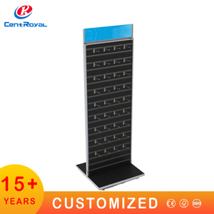 Benutzer definierte Aufkleber Schmuck Postkarte Haar verlängerungen Schlüssel bund Display Stand Socken 4 Holz gürtel Toy Store Grußkarten Display Rack