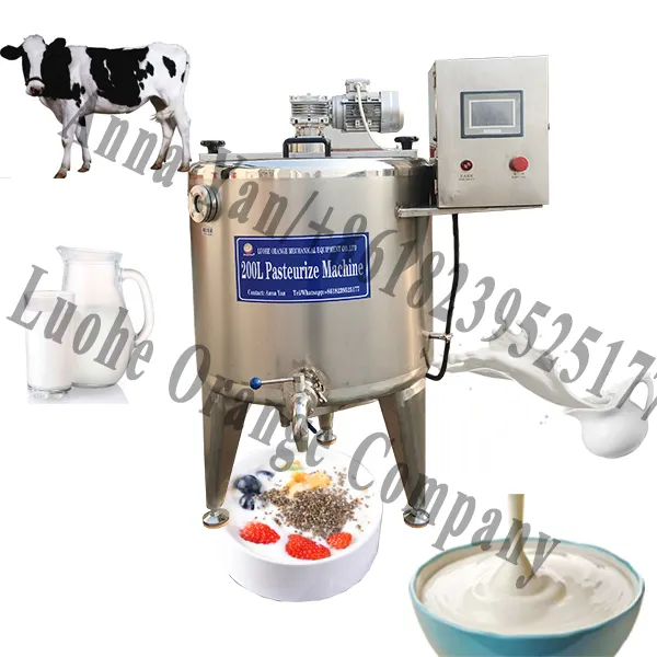 SUS304 100L/150/200L/300L 좋은 성능 낙농장 우유 저온 살균법 과정 요구르트 발효작용 기계