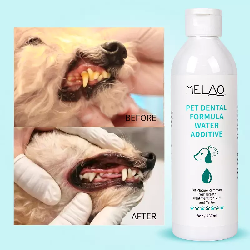 white 237ml pet dental formula water additive