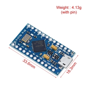 TZT Pro Micro ATmega32U4 5V 16MHz sostituire ATmega328 per Arduino Pro Mini con intestazione Pin a 2 file per interfaccia Mini Usb Leonardo - Product Image 2