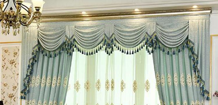 Blue valance