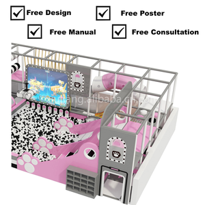 Sıcak satış ticari kapalı eğlence parkı ekipmanları çocuk oyun yazılımı platformu renkli okul vesilesiyle - Product Image 5