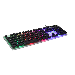 Punk RGB Backlit Optical Tracking USB Wired Gaming <strong>Keyboard</strong> <strong>Mouse</strong> Set Punk Style <strong>Computer</strong> <strong>Keyboard</strong> for <strong>Desktop</strong> Light - Product Image 3
