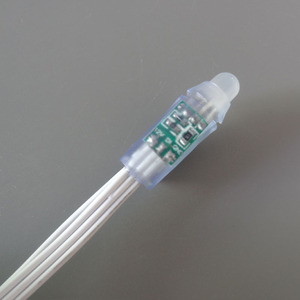 DC12V 18AWG WS2811 LEDピクセルノード、IP68定格、ストリングあたり50個、ラウンドタイプ - Product Image 6