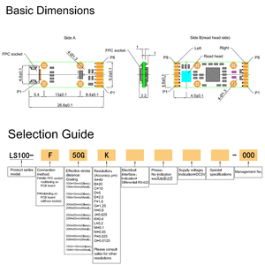 Kompaktes LS100 Linear Encoder-Konstruktion system mit 40 μm Auflösung und FPC-Buchse - Product Image 5
