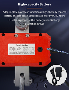 Kunhong timbangan gantung nirkabel 500kg, timbangan gantung 200kg, indikator gantung 300kg, timbangan industri 100 kg - Product Image 5