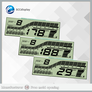 Özel 4.0V 7-Segment monokrom ekran LCD sürücü ekran modülleri pozitif HTN 7-Segment ekran motosikletler için mükemmel