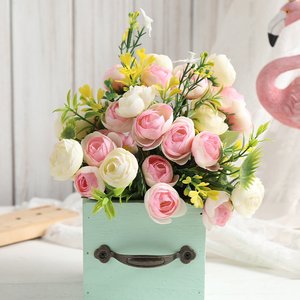 Caixa de madeira personalizada inacabada com 2 alças metálicas para projeto DIY
