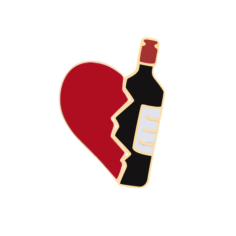 Botella con forma de corazón