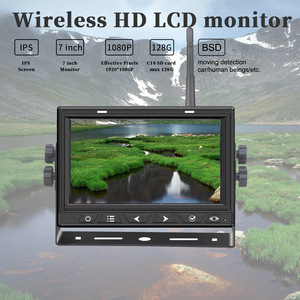 Portable Wireless IPS <strong>Backup</strong> <strong>Monitor</strong> Touch Screen Dashboard for Truck Reverse Assistance Blind Spot Detection Split Feature - Product Image 2