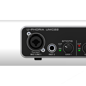 Behringer UMC22 Interfaccia Audio USB 2x2 per Audiofili con Preamplificatore Microfonico Midas Scheda Audio - Product Image 6