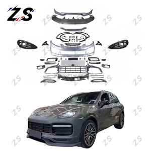 Araba eski Porsche cayenne için yeni bodykit için 958.1 958.2 9Y0 tarzı 2011-17 tampon arka lambası bagaj arka difüzör egzoz - Product Image 1