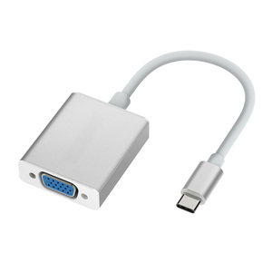 <strong>USB</strong> C <strong>to</strong> <strong>VGA</strong> Adapter 1080P Multi-Display Video Audio Graphics Cable Compatible Multiple Monitors PVC Jacket 5mm Outer Diameter - Product Image 1