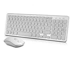 Teclado y ratón inalámbricos recargables para apple, teclado y ratón color rosa y azul, para teléfonos portátiles Imac - Product Image 1