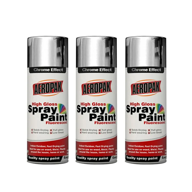 Spray de peinture Chrome pour airrobak, marques de Spray miroir