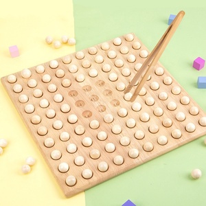 蒙特梭利数百计数板木制学习数学玩具，学习计数，数学操纵，1-100板 - Product Image 3