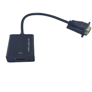 Activo 1080P VGA HDTV Adaptador PVC Audio Monitor TV Video Salida Convertidor Compatible PC Computadora 5mm Exterior HD Audio Cables HDTV - Product Image 5