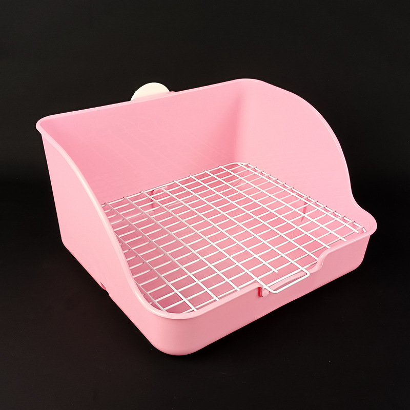 Square toilet in pink