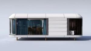 פלדה יוקרה 40ft 40 מראש טרומי שטח טרומי מוכן לשימוש וילות מלון סנדוויץ 'לוח עם חדרי שינה