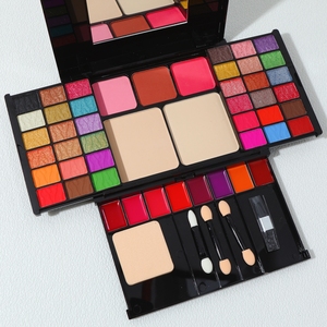 <strong>Factory</strong> OEM Large Makeup Box <strong>Set</strong> With Make <strong>up</strong> All in Oneset Packaging High End Cosmetic Kit Shaped Box Conjunto De Maquillaje - Product Image 5