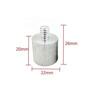 โลหะ1/4 "To 3/8" 5/8 "ถึง1/4" ชายหญิงSC-6ร้อนเย็นรองเท้าสกรูเกลียวอะแดปเตอร์ขาตั้งกล้องสกรู - Product Image 6