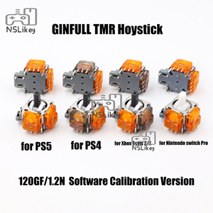 GINFULL TMR elektromanyetik etkisi 3D Analog Joystick PS4 PS5 Xbox serisi için S X anahtarı Pro denetleyici yazılım kalibrasyonu - Product Image 2