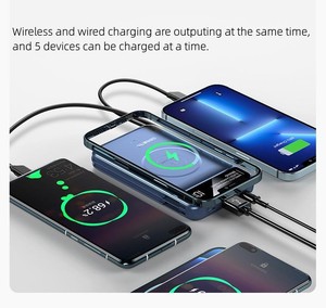 Portable 10000 MAH Magnetic Suction Charging Treasure Belt LED Display Screen Type-<strong>C</strong> <strong>Input</strong>/<strong>Output</strong> Wireless Charging With Cable - Product Image 5