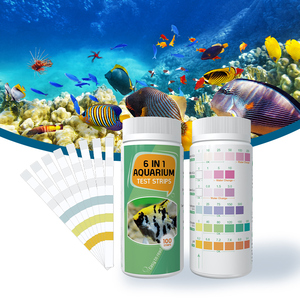 6 trong 1 Aquarium nước kiểm tra 100 miếng kiểm tra Strips Aquarium nước Bộ dụng cụ xét nghiệm cho Fish Pond - Product Image 1