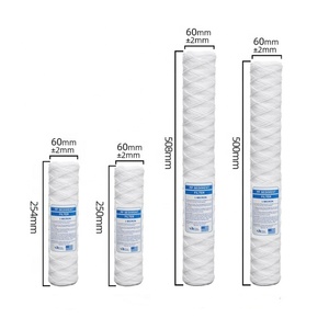2.5'' 10 Inch 5 Micron <strong>PP</strong> <strong>String</strong> Wound Sediment <strong>Filter</strong> 4.5'' 10inch <strong>PP</strong> Wire Wound <strong>Filter</strong> element Cartridge - Product Image 2