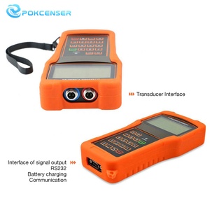 Sensörde kelepçe ile ucuz dijital RS232 su el taşınabilir ultrasonik akış ölçer - Product Image 2