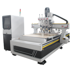 Enrutador CNC automático 4x9, producción de puertas de muebles ATC, Madera/MDF/acrílico, tornos de corte anidado, carga automática, descarga, nuevo - Product Image 1