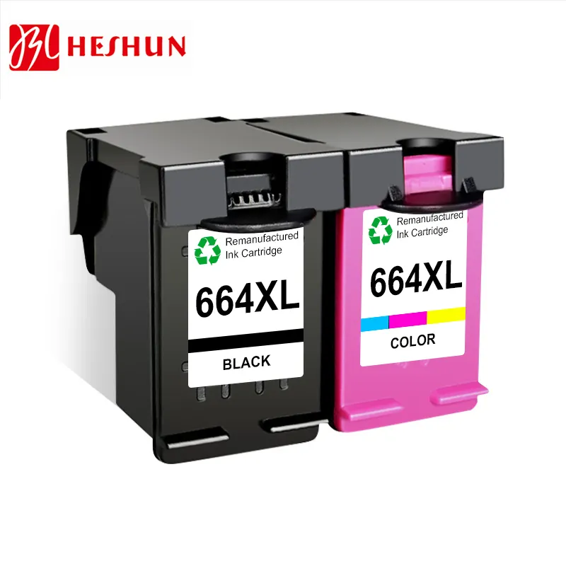 Hepremium Premium yeniden üretilmiş renkli mürekkep püskürtmeli mürekkep kartuşu 664 664XL 664 XL HP 2135 2138 3635 3638 yazıcı için