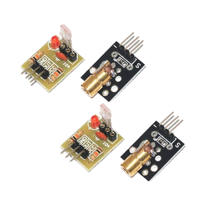 Acxico 2 juegos de módulo de sensor receptor de transmisor láser no modulador para Arduino AVR Compatible con electrónica de sensor láser
