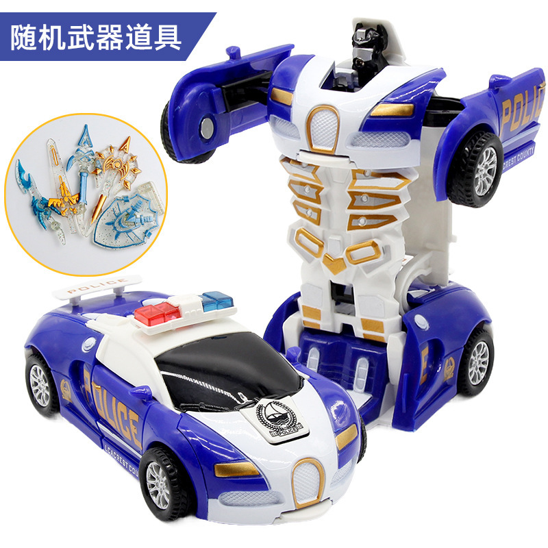 Bugatti Voiture de Police - Modèle B Bleu - (Boîte Couleur)