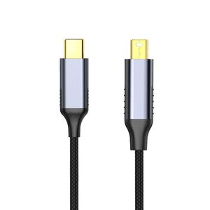 1.8m USB C至迷你显示端口适配器电缆，适用于MacBook Air Pro C型迷你DP显示端口4K 60hz视频，由耐用合金制成 - Product Image 4