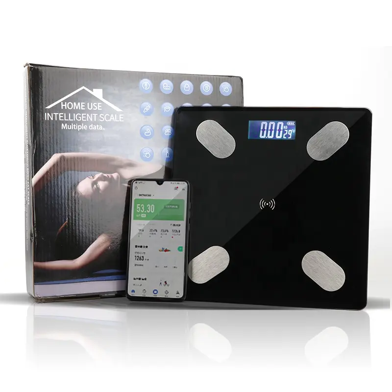 High Accuracy Body Fat Easy-to-Read Backlit LCD display Balance Up To 180Kg 400lb Smart Bathroom electronic digital Weight Scale