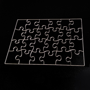 Rõ ràng Acrylic ghép hình câu đố cho người lớn độc đáo sai cạnh khó khăn nhất câu đố với sinh thái thân thiện tính năng Trắng Voi Quà Tặng - Product Image 4