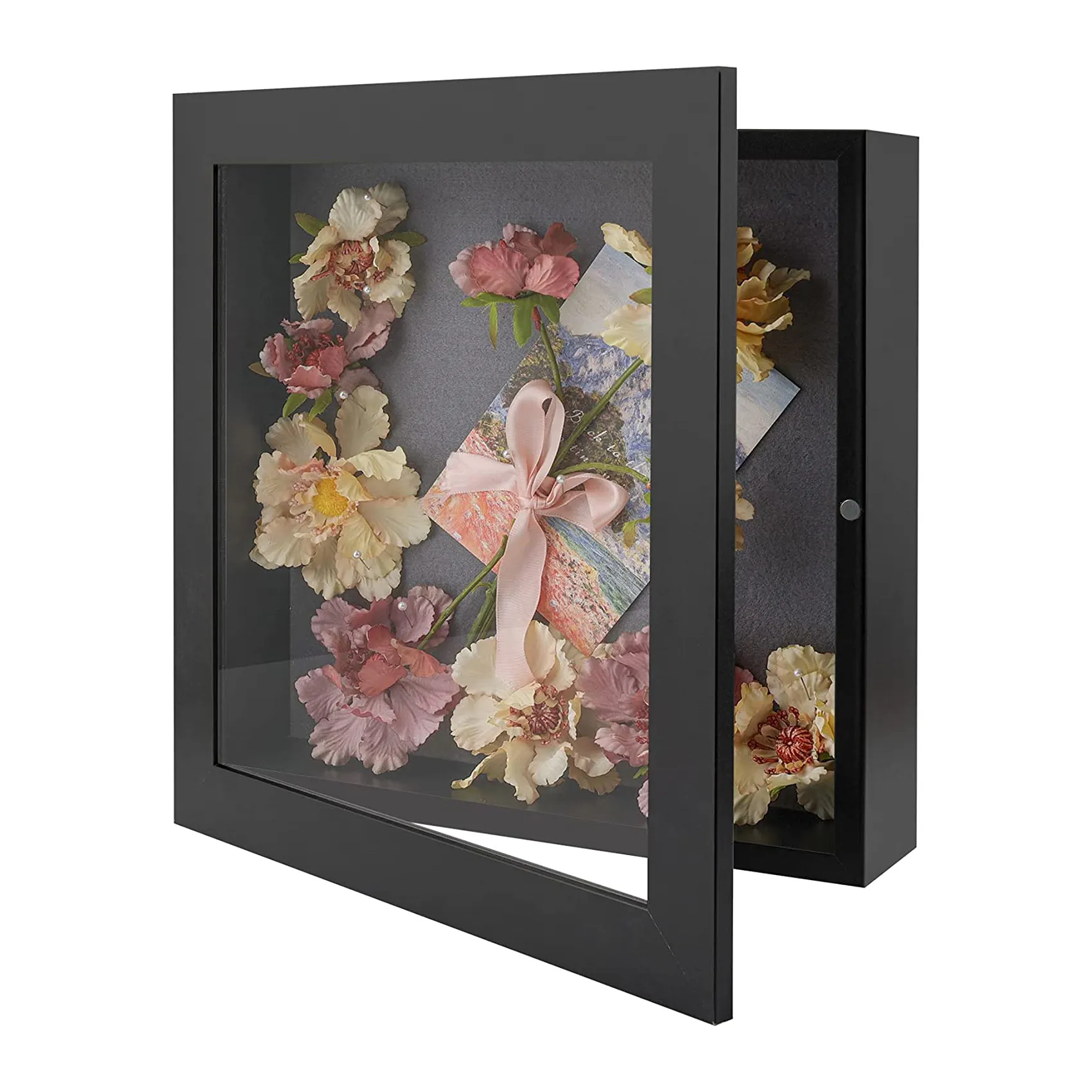 Shadow Box Frame scatole di legno vetro con Display foto all'ingrosso foto arte parete cornici in legno per immagini