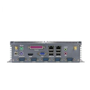Venta caliente J1900 Quad Industrial Pc caja sin ventilador sistema integrado ordenador sin ventilador Mini PC soporte de aluminio puro 2 LAN 1 COM 4USB - Product Image 4