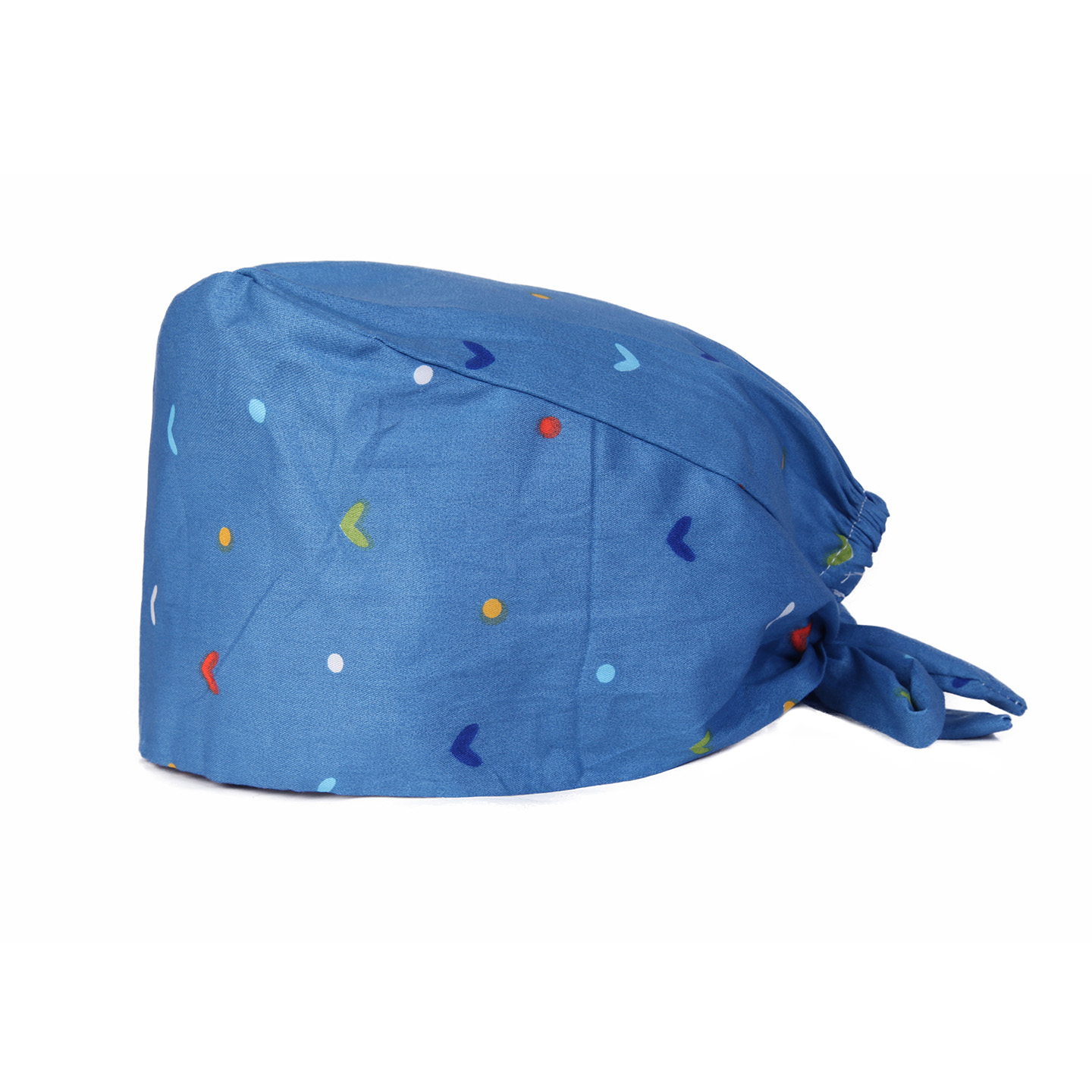 C-008 Gorra con estampado de corazones pequeños y lazo en la espalda