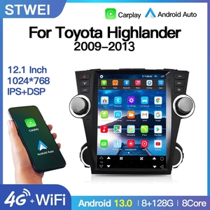 12.1&quot; for <strong>Toyota</strong> <strong>Highlander</strong> 2009-2014 Android 13 <strong>Car</strong> Radio for Tesla Vertical Screen Navigation Stereo Multimedia Player <strong>GPS</strong> BT - Product Image 3