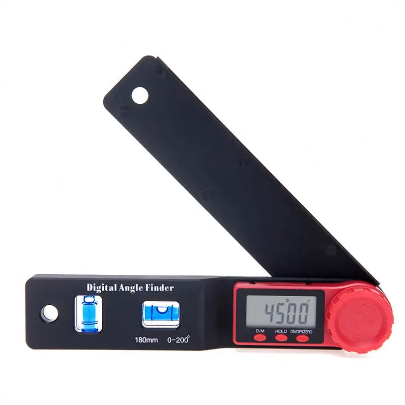 OEM LCD Display Electronic Spirit Level Gauge Ruler Protractor Angle Finder with Battery and Pouch Angle Ruler