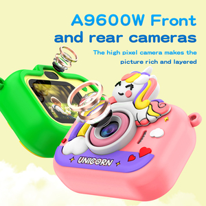 Stand ile Y6 HD çift kamera kamera çift lens çekim kamera çocuk oyuncak boyama özelleştirilebilir desenler - Product Image 5