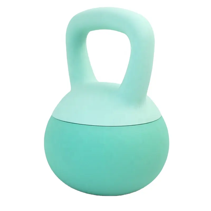 Bodybuilding haute qualité coloré 2kg compétition réglable Pvc souple Kettlebell