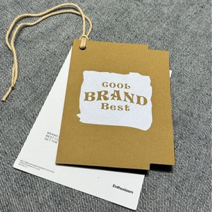 Etiquetas colgantes con logotipo impreso en ropa, de lujo personalizadas etiquetas colgantes, conjunto de etiquetas colgantes de papel con diseño de etiqueta de cuerda - Product Image 3