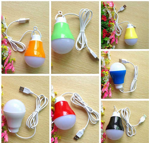 5W 5V LED USB ampul 1.2m tel Mini PVC Mini DC E27 tabanı uzaktan kumanda anahtarı ile konut kullanımı için renkli kabuk - Product Image 4