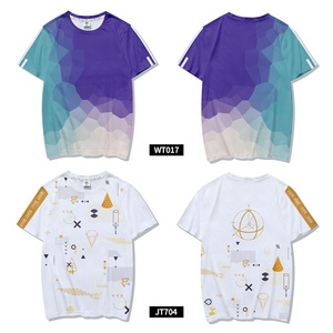 女性用半袖tシャツ特注高品質通気性ライトブルーシャツクイックドライデザイン